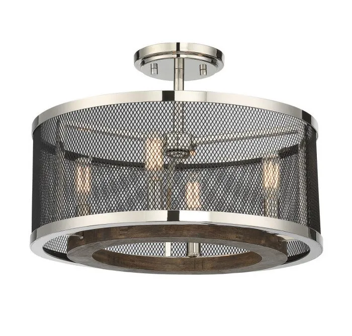 Valcour 4 Light Semi-Flush