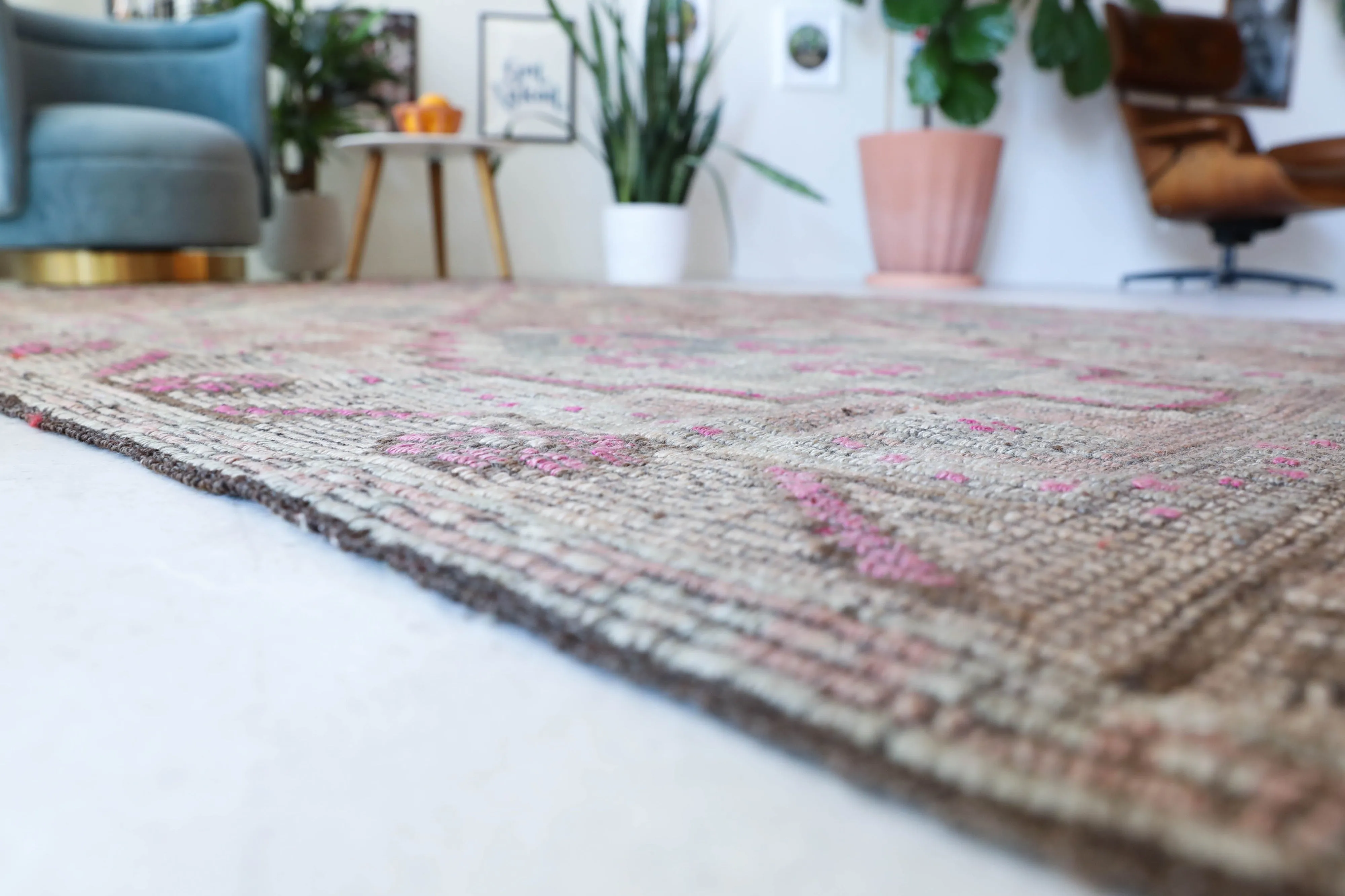 Vintage Mersin Mut Cicim Kilim Rug 5'5"x8'10"