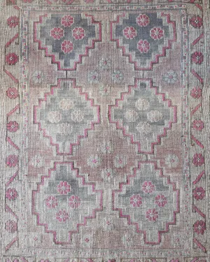 Vintage Mersin Mut Cicim Kilim Rug 5'5"x8'10"