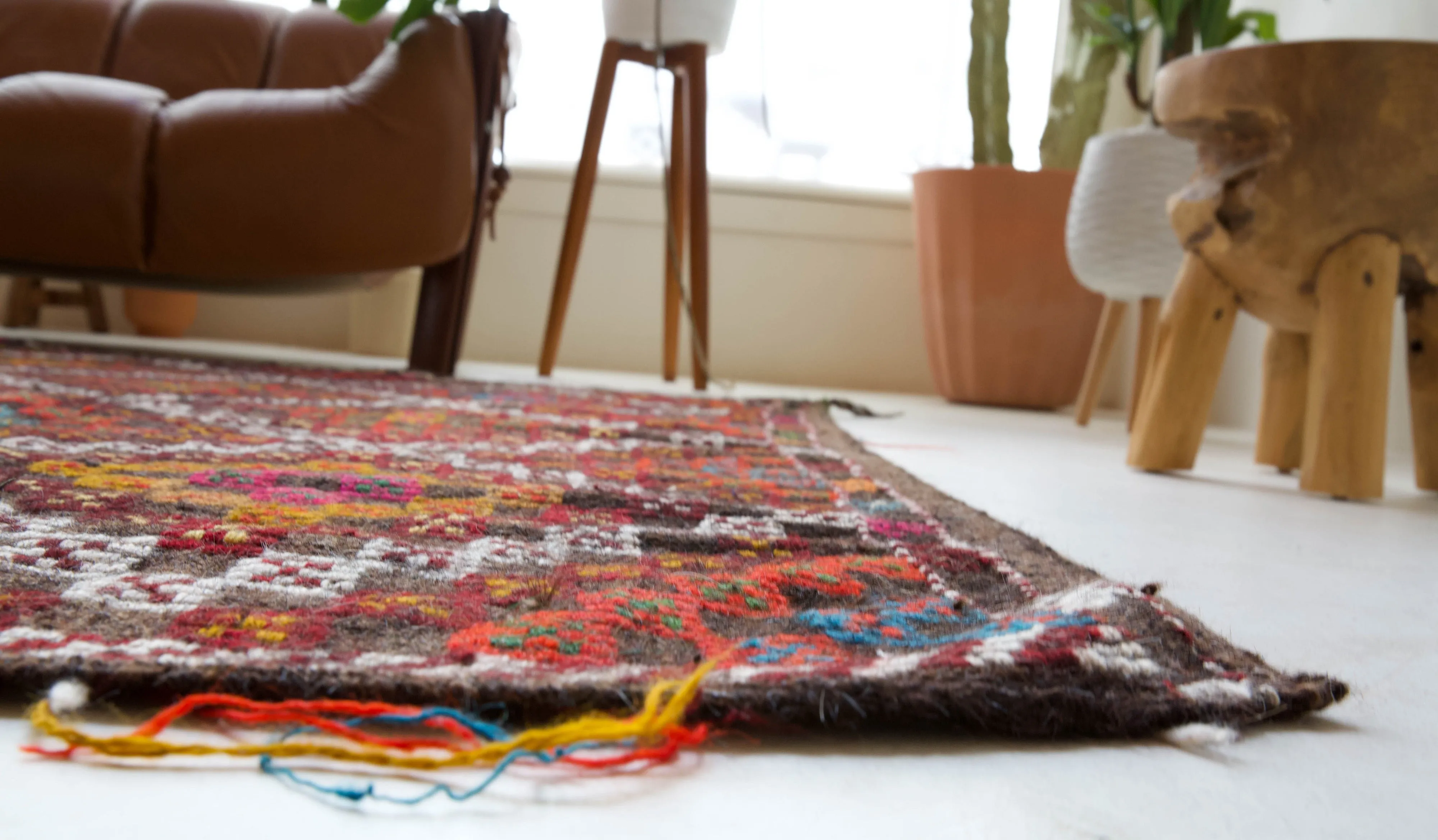 Vintage Taurus Yoruk Cicim Kilim Rug 6'2"x8'10"