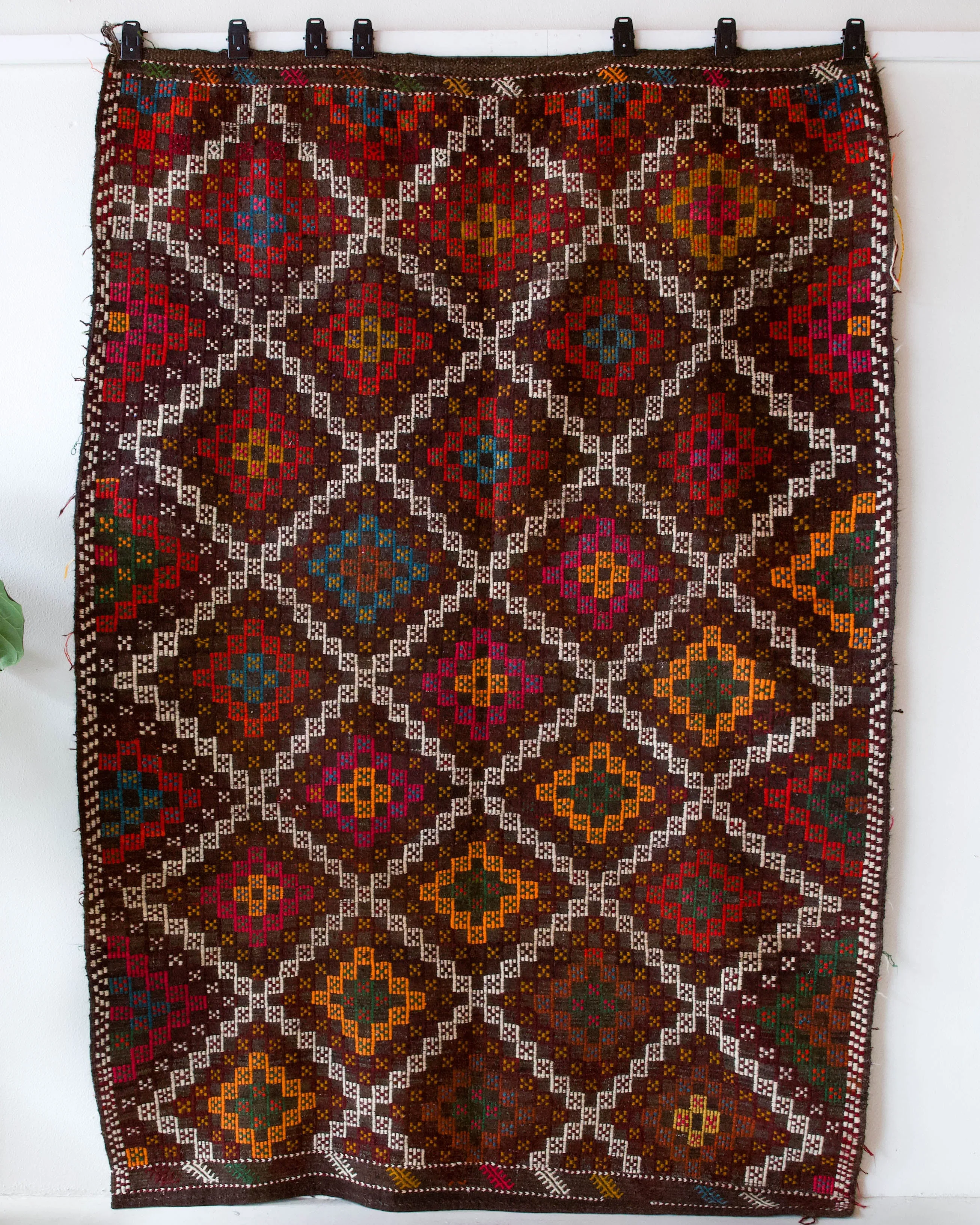Vintage Taurus Yoruk Cicim Kilim Rug 6'2"x8'10"