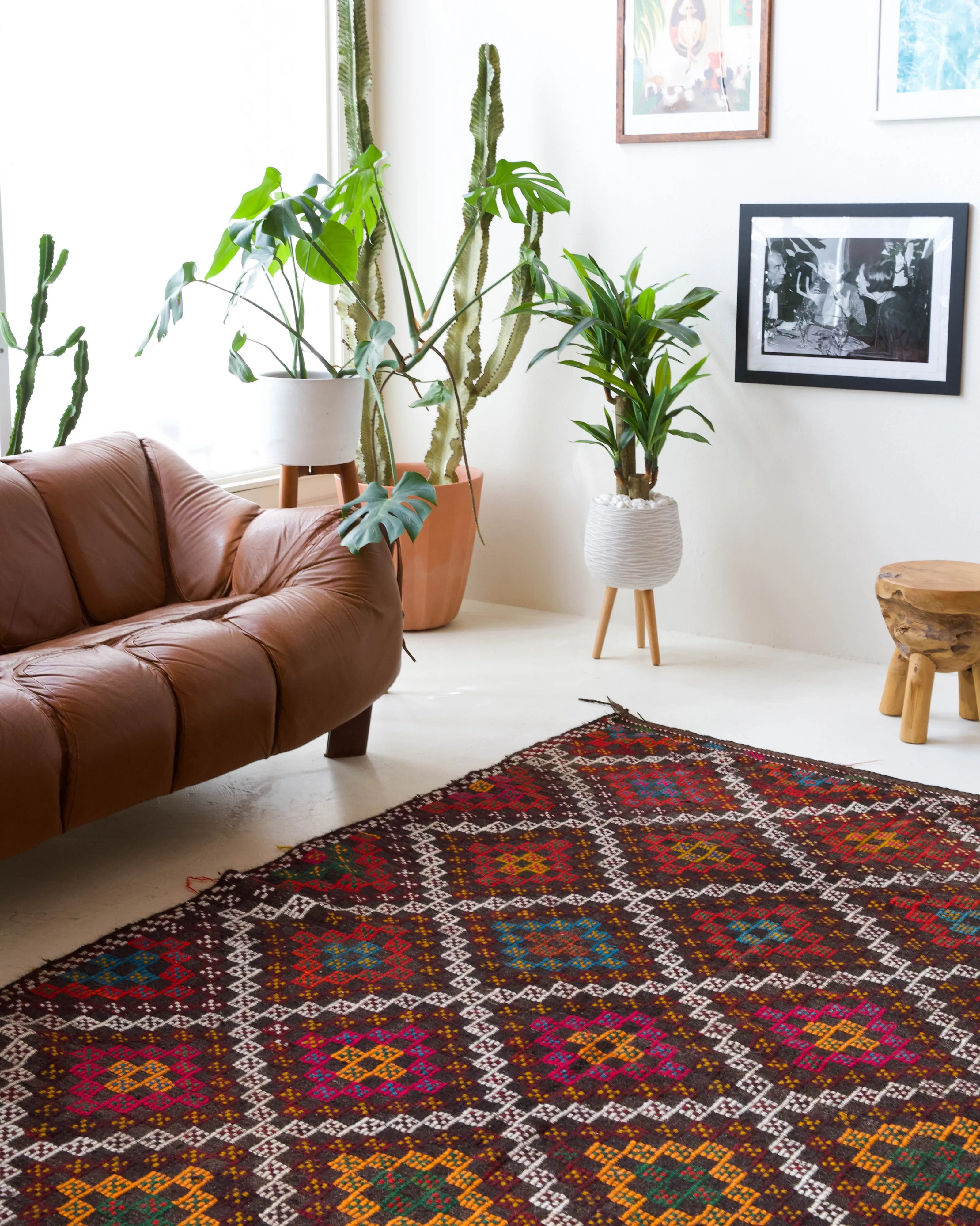 Vintage Taurus Yoruk Cicim Kilim Rug 6'2"x8'10"