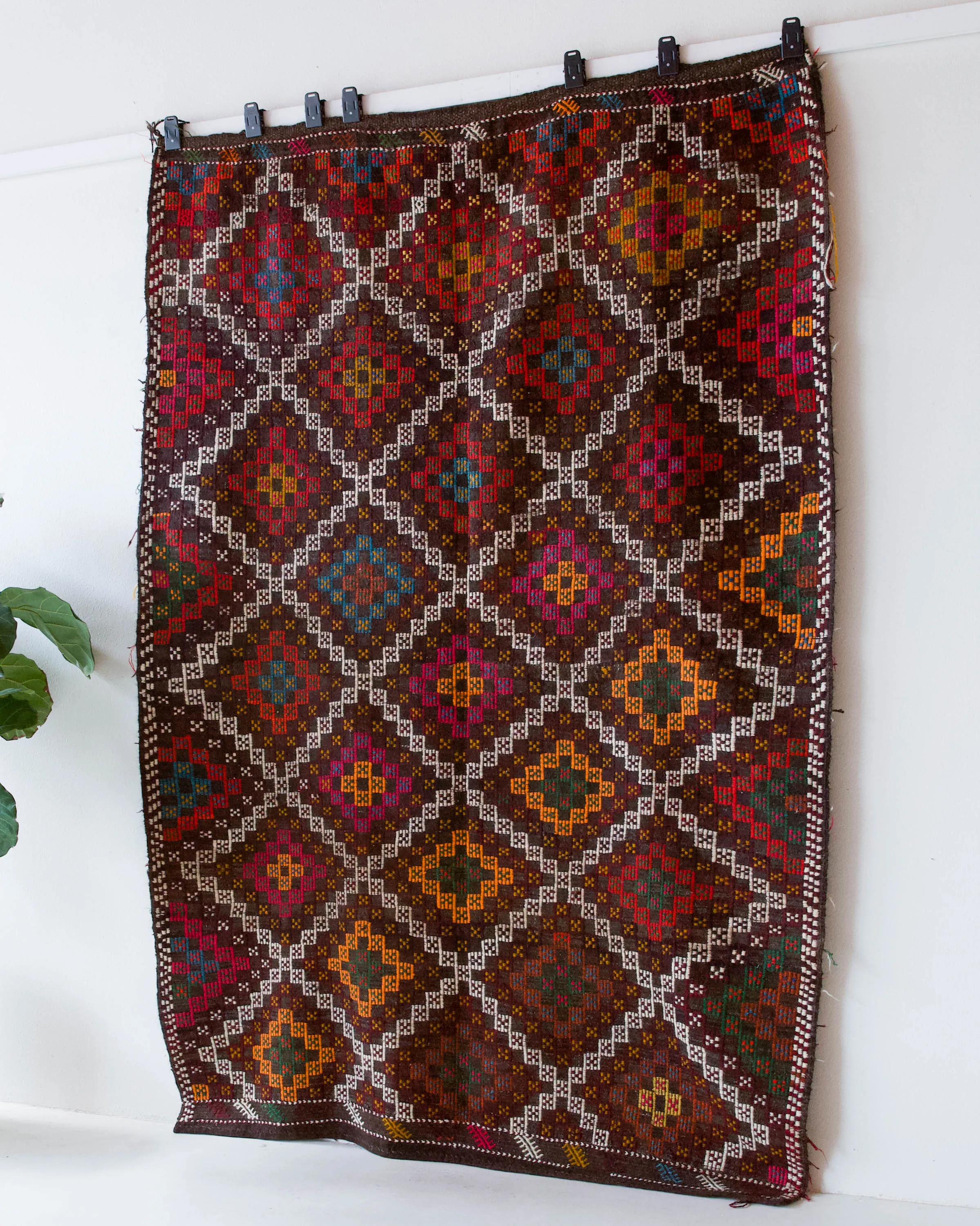 Vintage Taurus Yoruk Cicim Kilim Rug 6'2"x8'10"