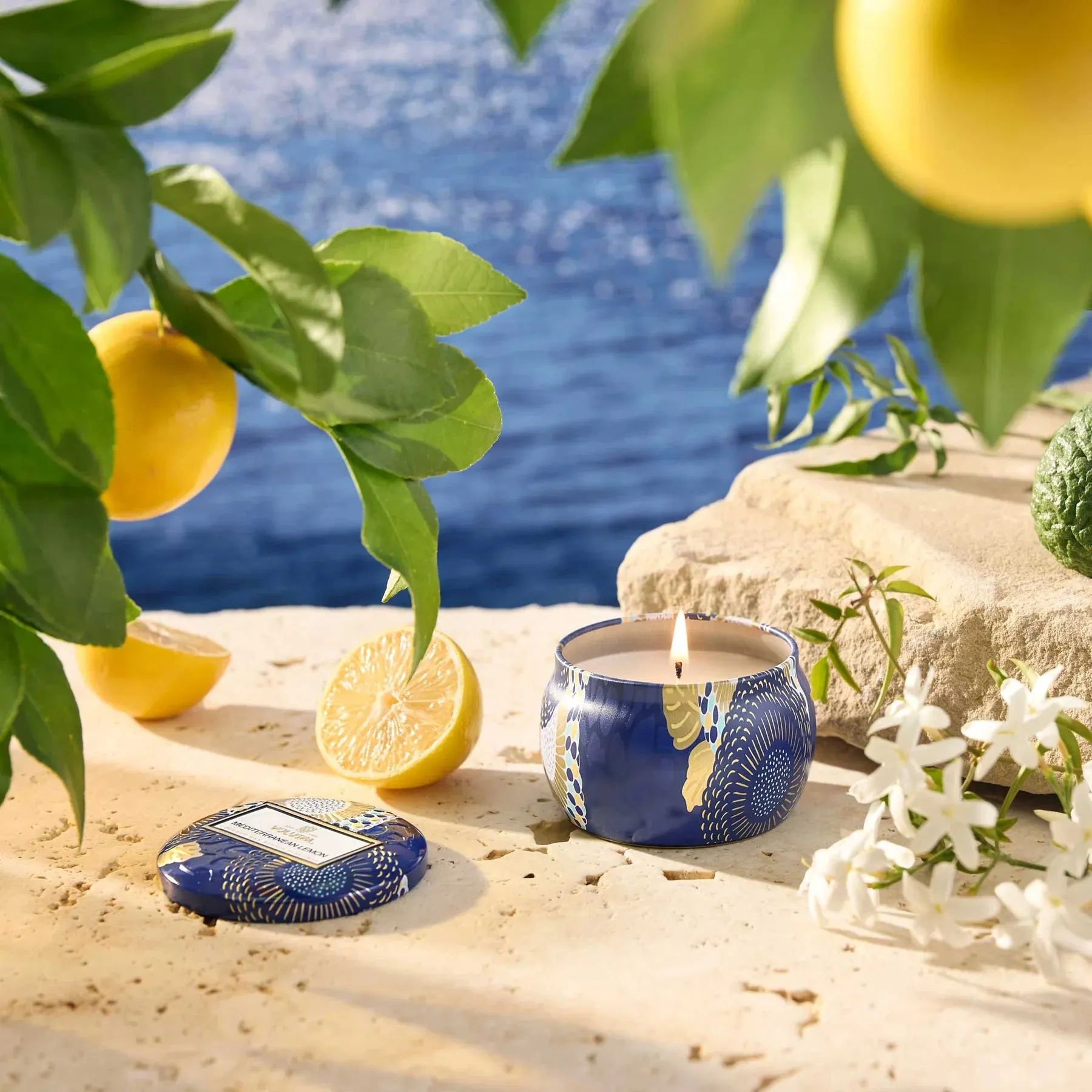 Voluspa Mediterranean Lemon Tin Candle