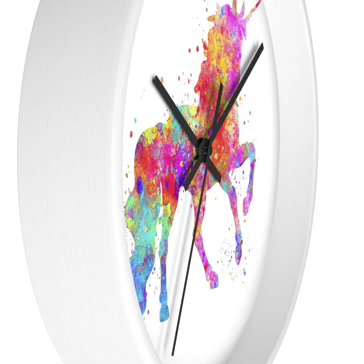 Watercolor Unicorn Wall Clock