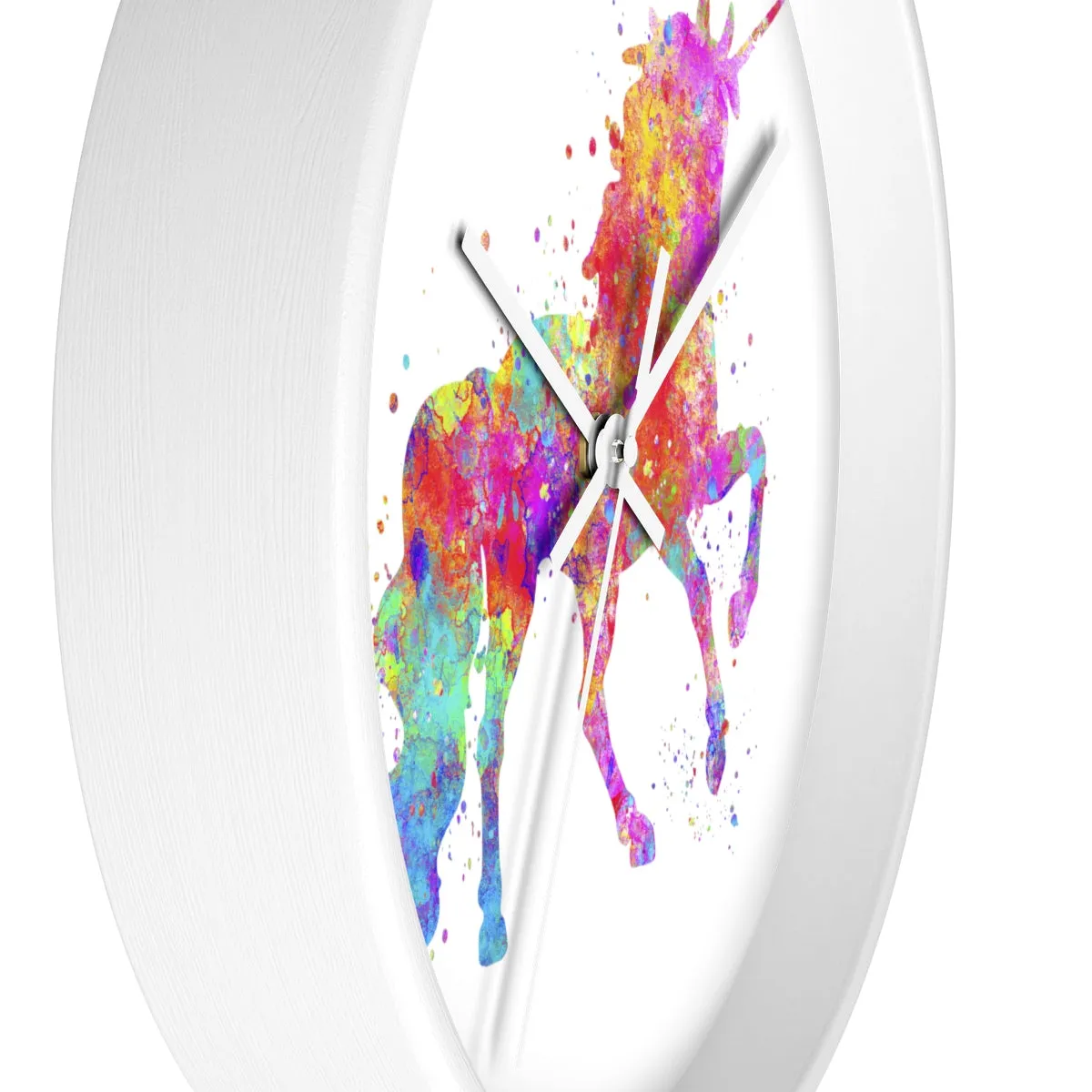 Watercolor Unicorn Wall Clock