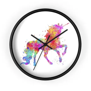 Watercolor Unicorn Wall Clock