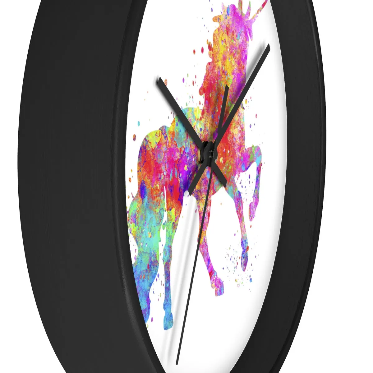 Watercolor Unicorn Wall Clock