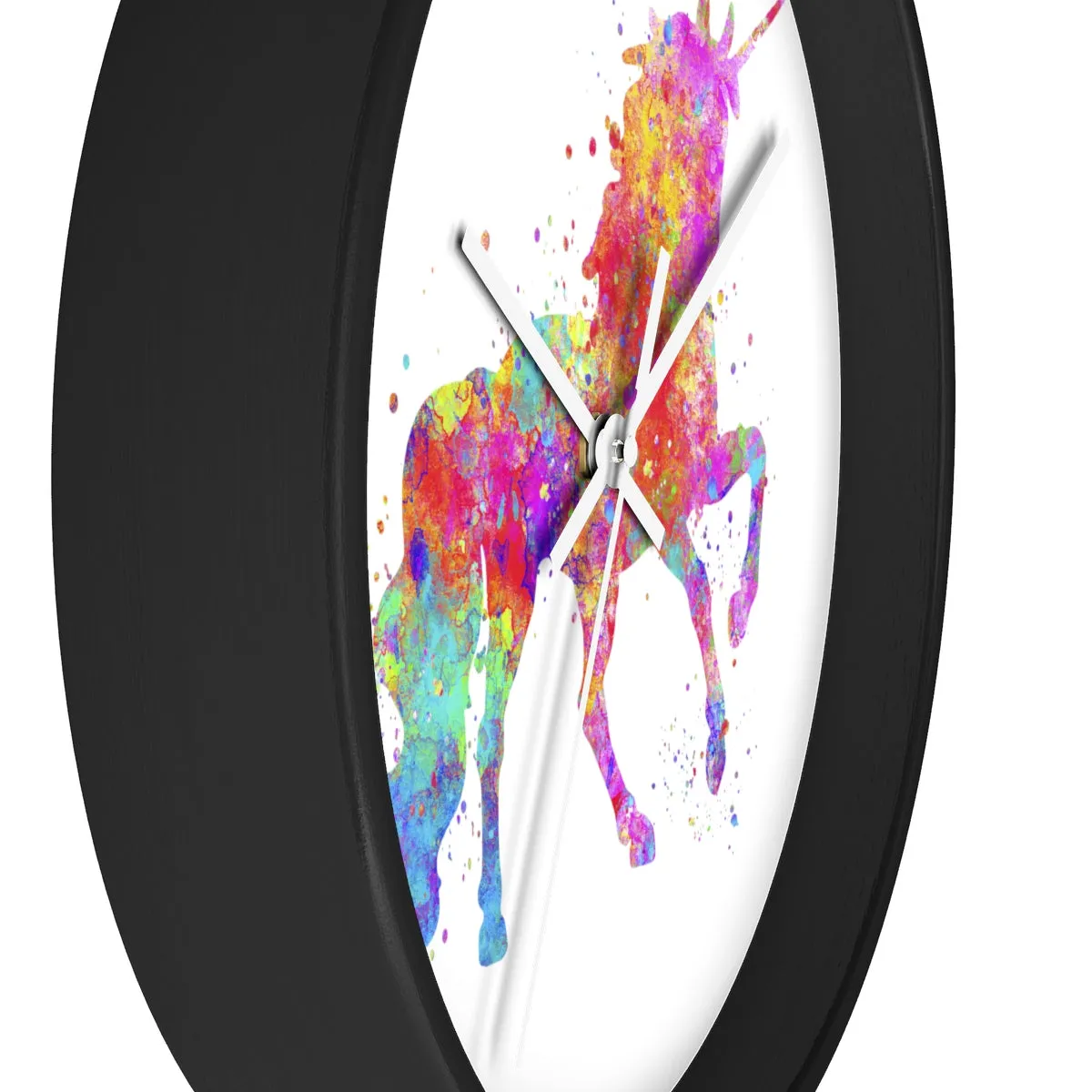 Watercolor Unicorn Wall Clock