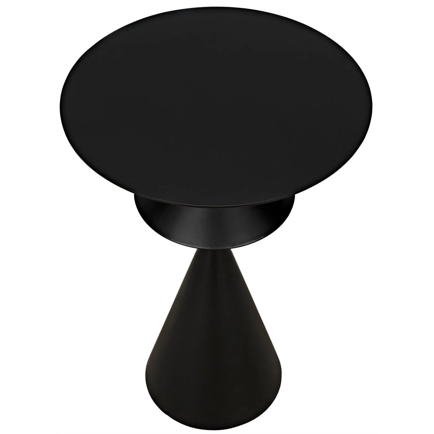 Zasa Side Table, Black Steel