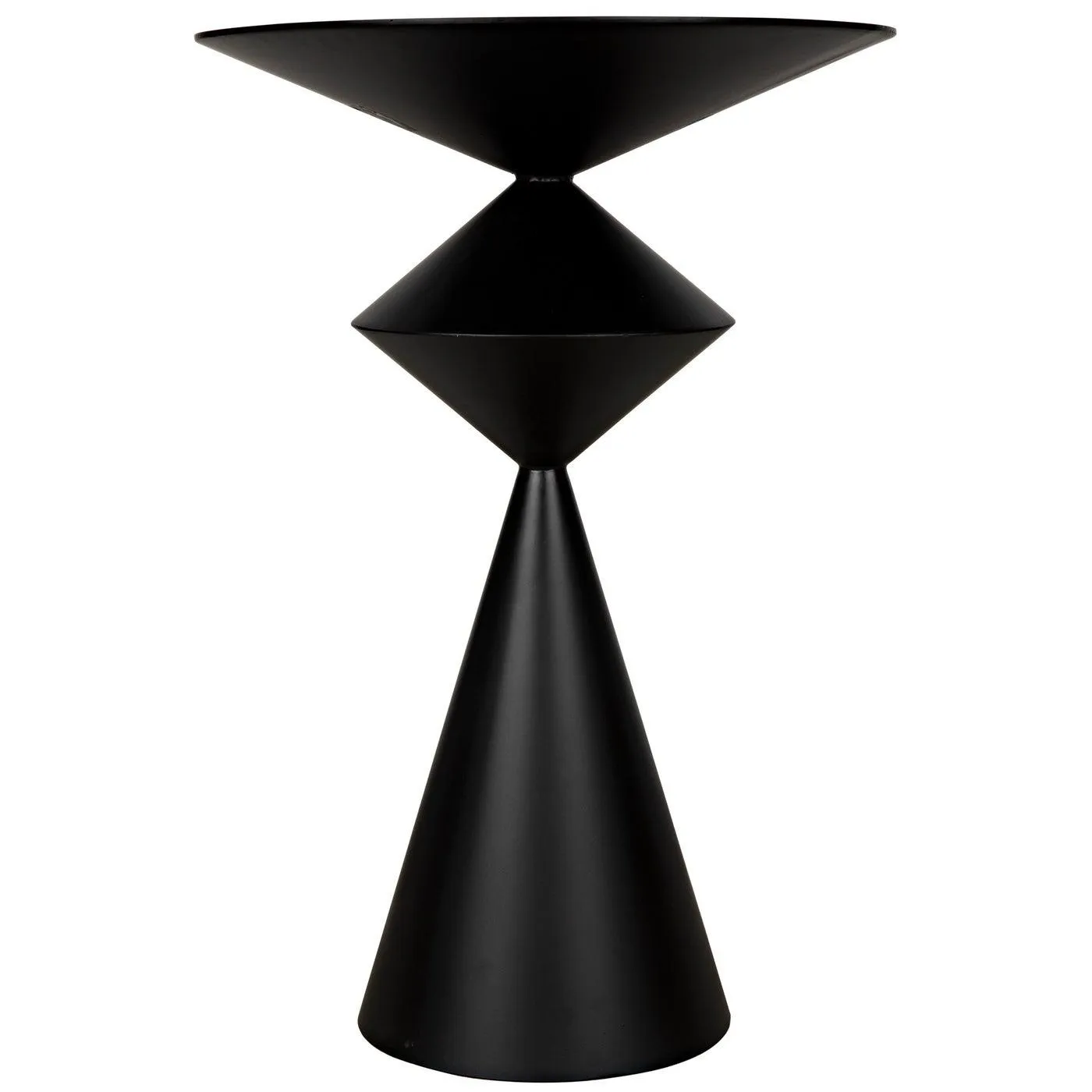 Zasa Side Table, Black Steel