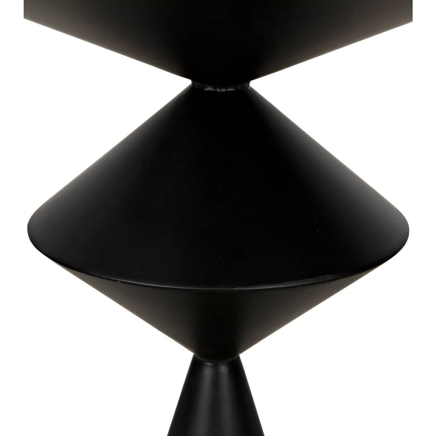 Zasa Side Table, Black Steel