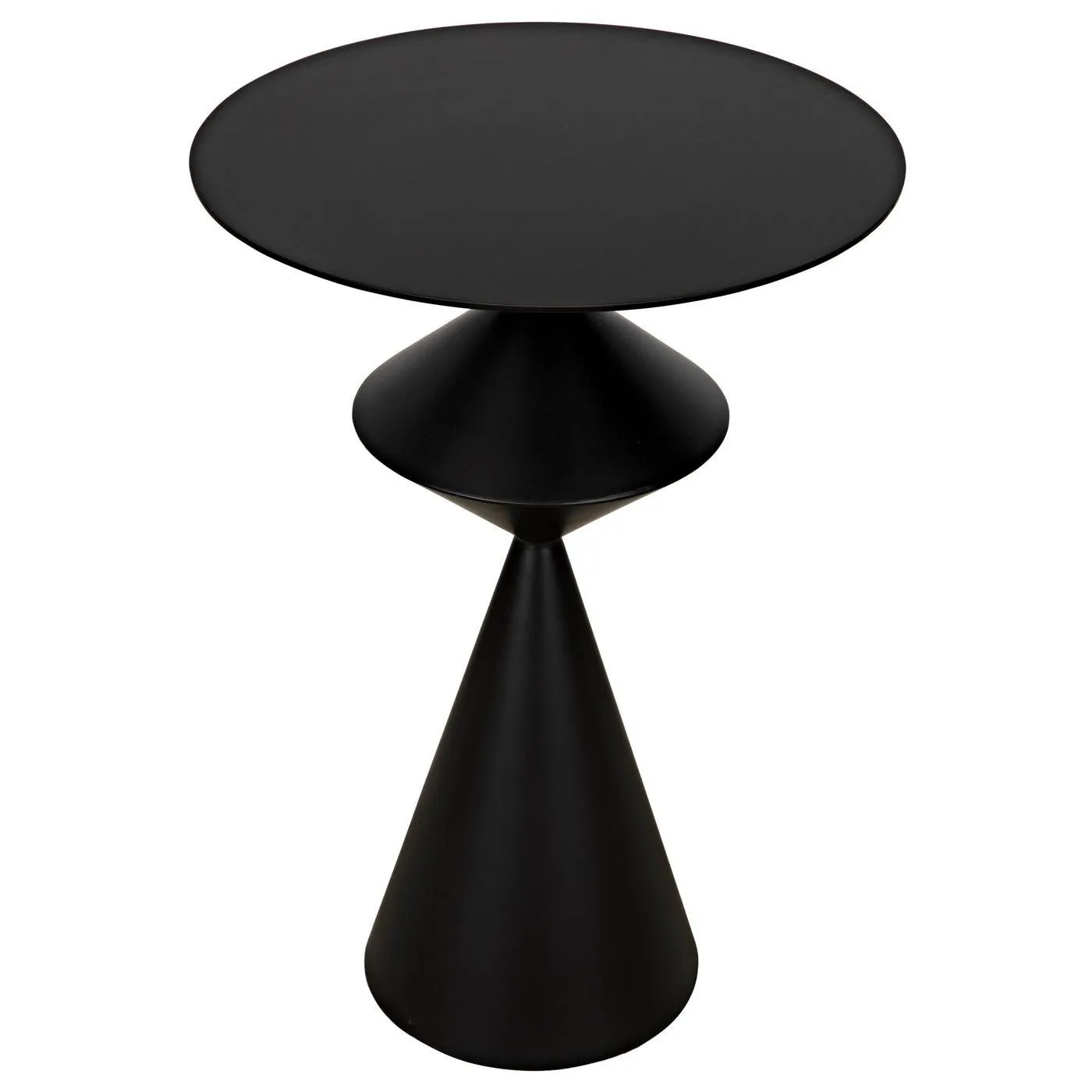 Zasa Side Table, Black Steel